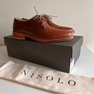 Nisolo James Oxford - Brandy brown, size 8